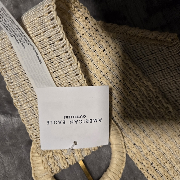 American Eagle Outfitters Cream Woven Belt - Picture 5 of 5